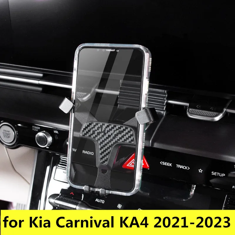 

Phone Holder for Kia Sedona Grand Carnival KA4 2021 2022 2023 GPS Clip Magnetic Support Wireless Fast Charging Accessorie iPhone