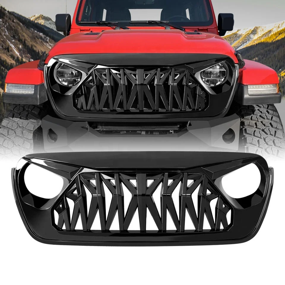 

Передняя решетка для автомобиля Jeep JL shark из АБС-пластика