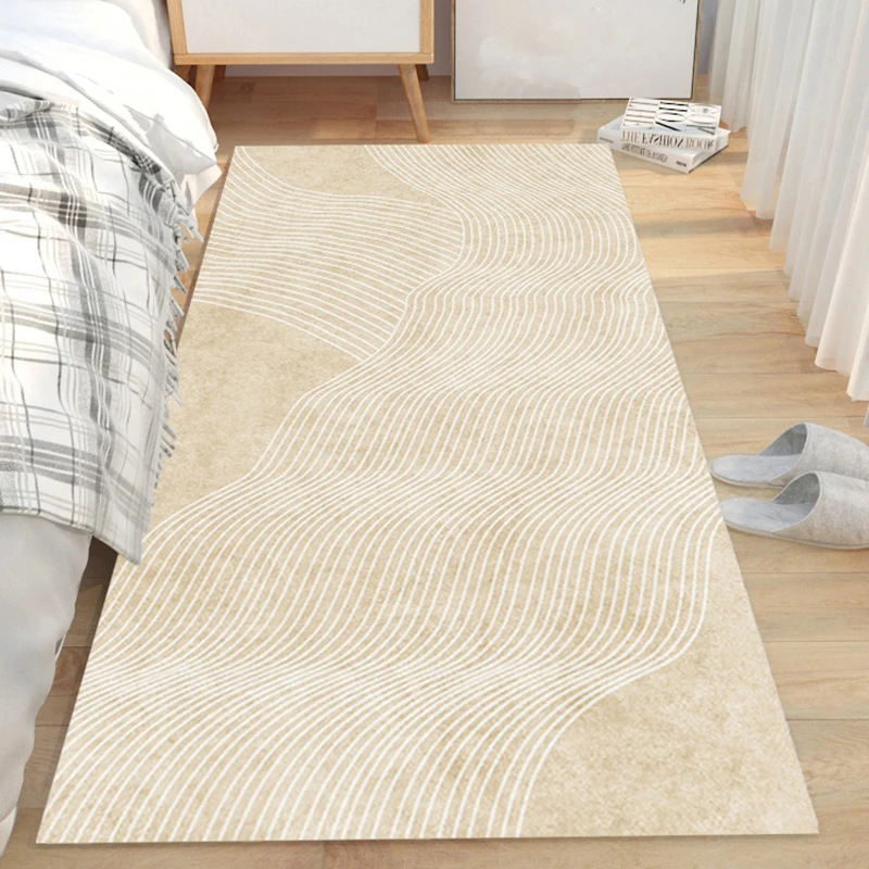 

Bedroom Bedside Carpet Japanese-style Living Room Plain Strip Carpets Kitchen Non-slip Rug Homestay Decorative Rugs Porch Mat