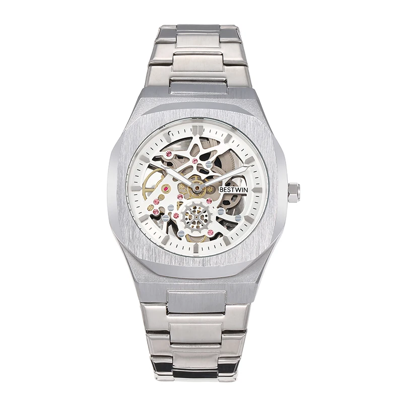 The New fashion Men Stainless Steel Circular The Gold Watch Luxury Quartz  The Clock Business and Leisure Students