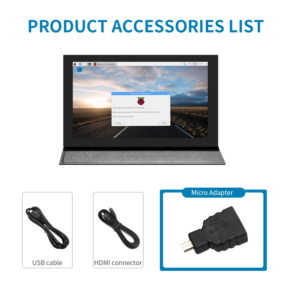 HDMI LCD (H) ǻ , 1024*600 IPS  ġ ũ,   HD , Win10  ,  7 ġ