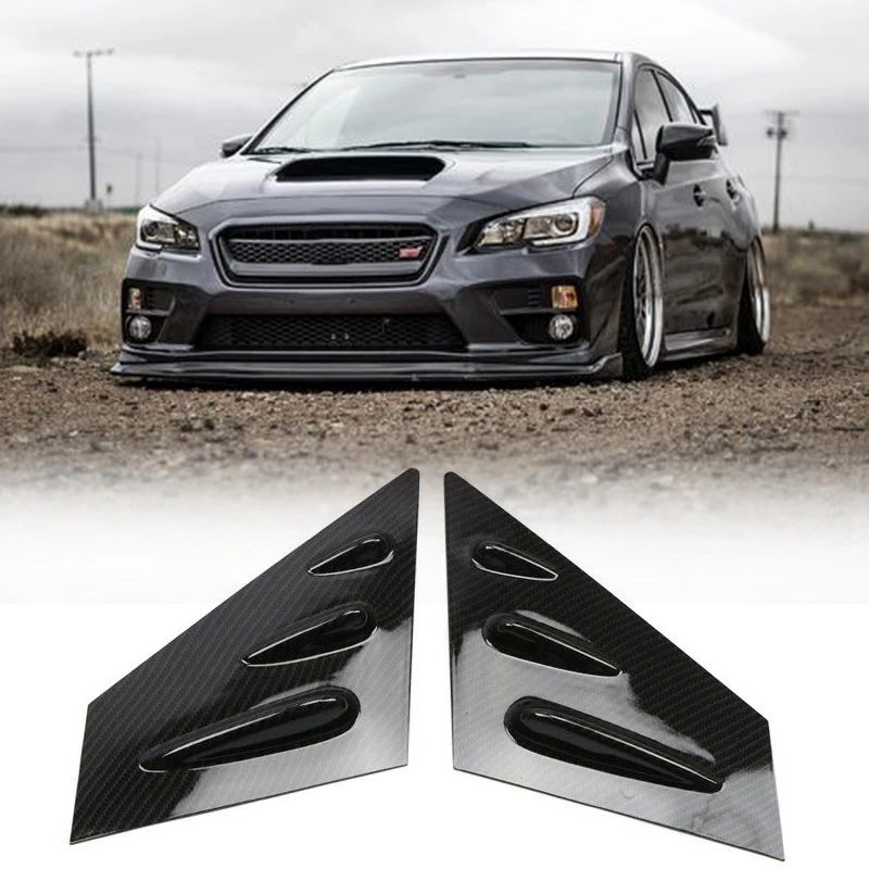 

Rear Triangle Window Louver Spoiler Window Sticker Car For Subaru WRX Sti 2015-2018 Accessories