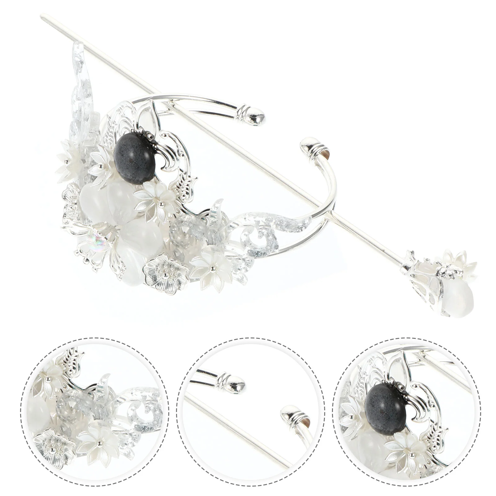 

Hanfu корона для волос головной убор ювелирные изделия стильные головные уборы тиара аксессуары Искусственные китайские древние аксессуары Miss