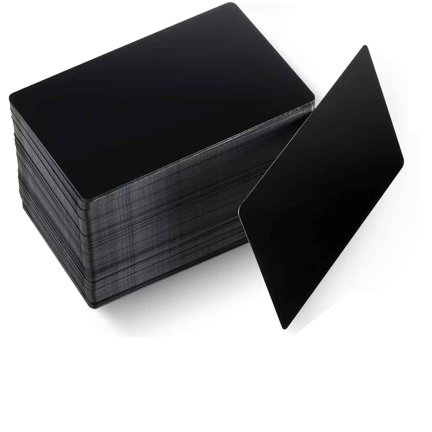 100 pièces de gravure sur métal vierges polyvalents en aluminium 0.2mm d'épaisseur cartes de visite vierges pour graveur gravure Laser cartes de bricolage