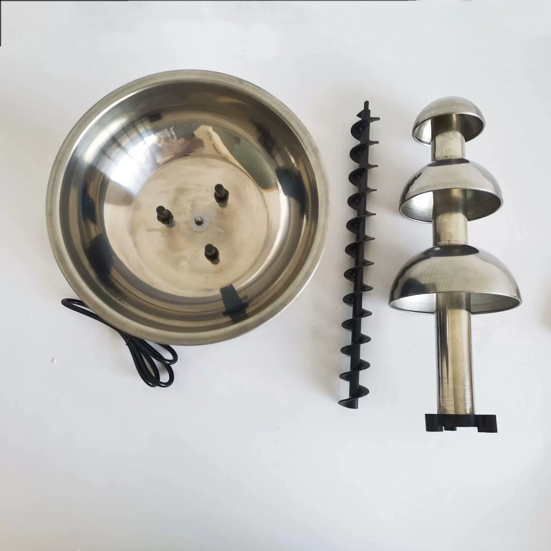 Stainless Steel 3Tier Chocolate Fountain, Commercial and Home Use for Parties and Events Quick Melt Appliance Easy Clean Device 3