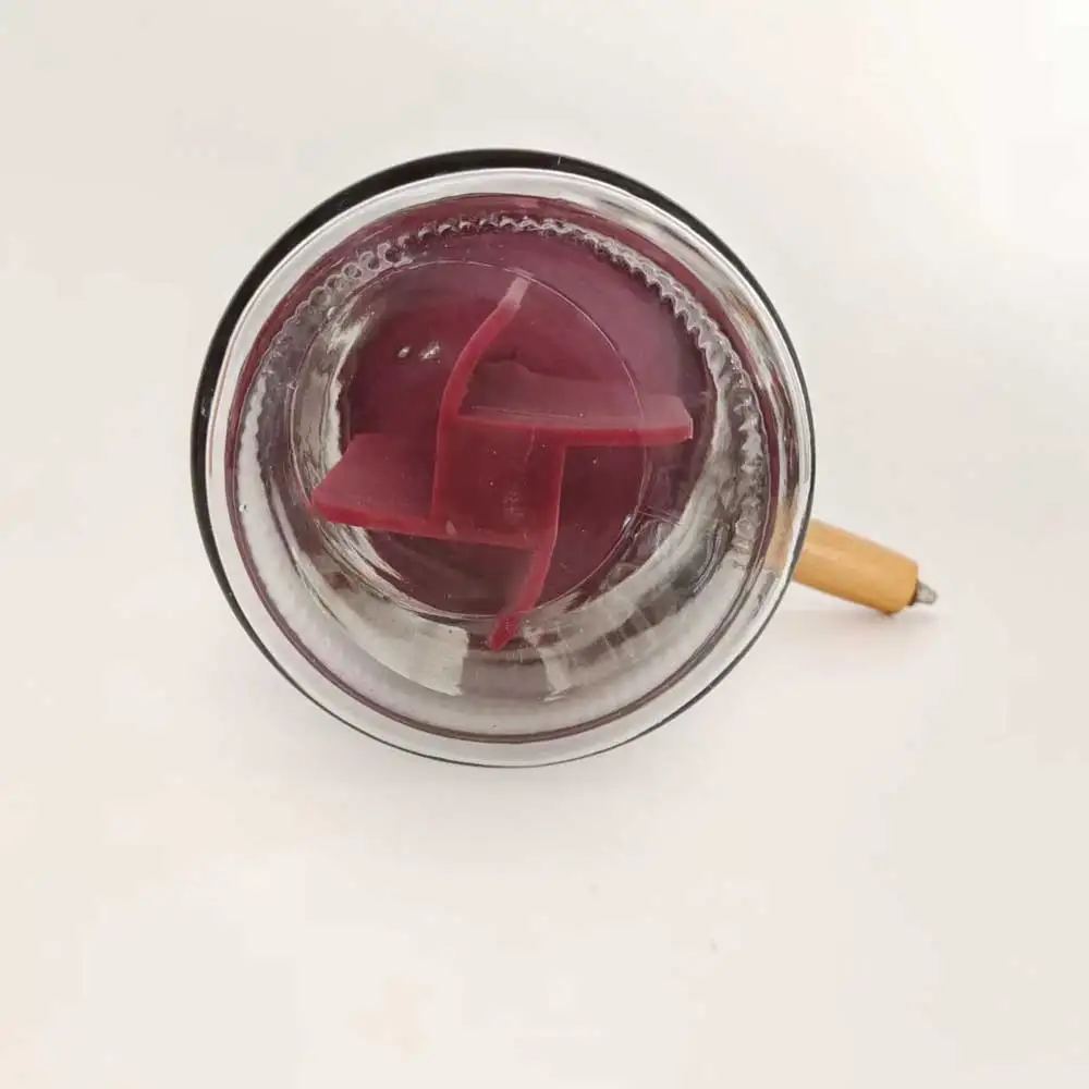 1.5L butter mixer food-grade silicone rubber wheel glass bottle butter mixer hand mixer 4