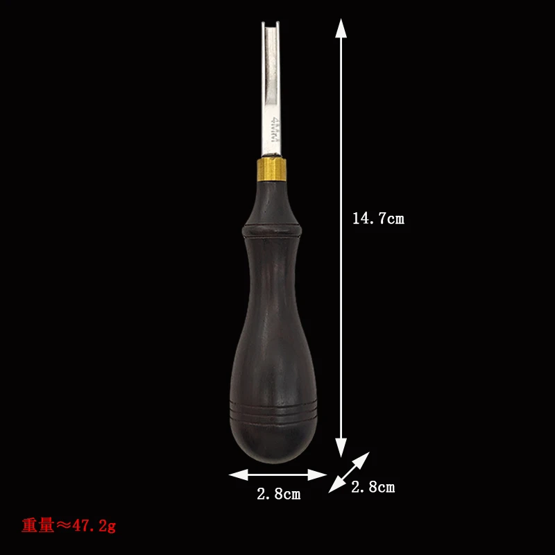 Sharpening Knife Wide Shovel Spade Craft Cutting Sandalwood Handle Leather Thinner Edge Skiving Tool Wooden handle leather tool cutting knife carving tool leather cutting tools