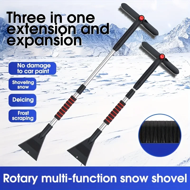 Car Snow Brush Retractable Snow Plow Window Glass Defrost Scraping Snowboard Winter Clearing Tool Car Exterior Accessories for car snow brush