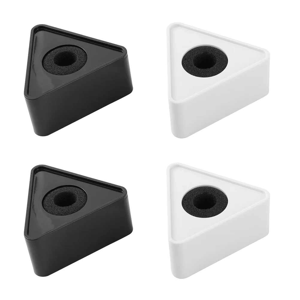 Xianglangsuccess 2 Pieces Black and white ABS Square cube shaped interview KTV mic microphone logo flag station 