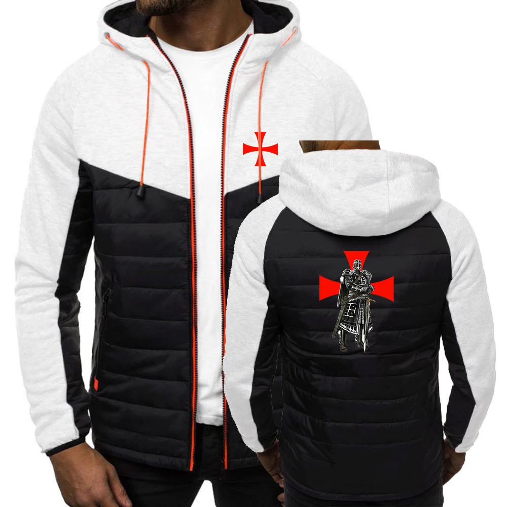 Men's Knights Templar Printed Hoodie Tracksuit
