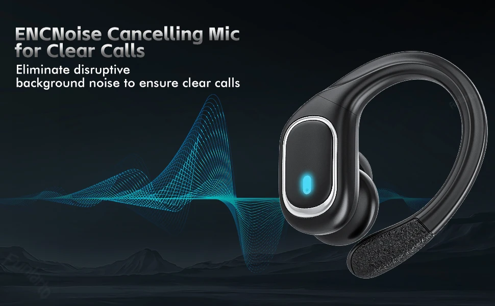 Description Picture 6 of itemWireless Bluetooth Headphones for Running,IPX7 Bluetooth 5.3 Earphones with 80 Hrs Playtime and LED Power Display for Game Gym