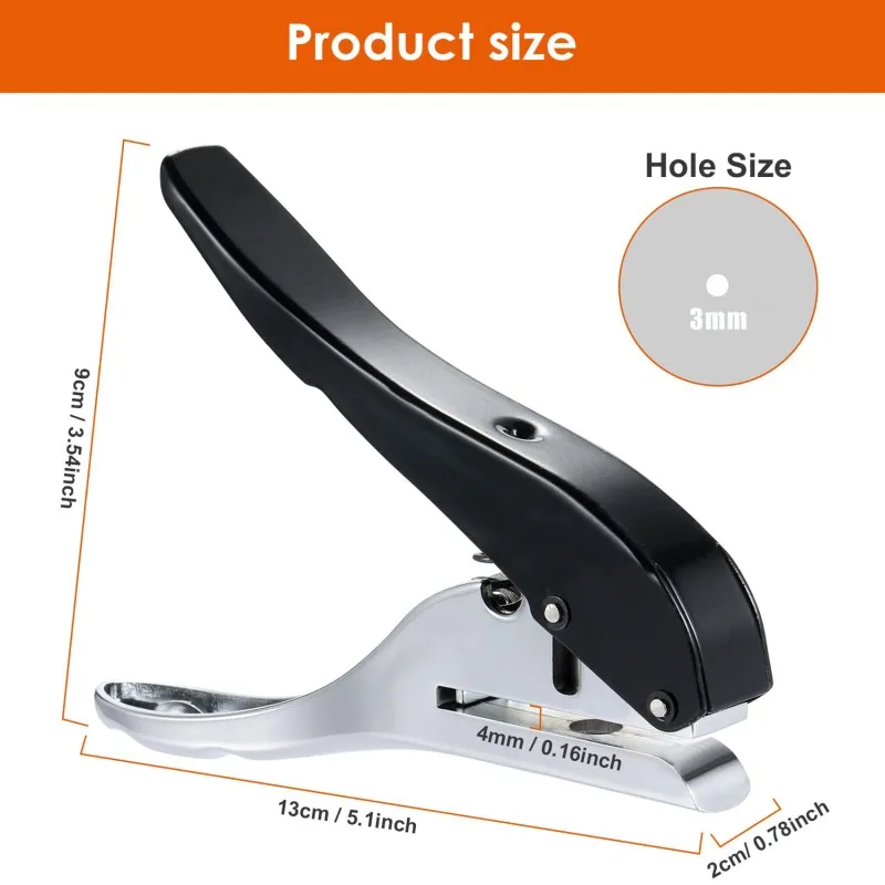 Single Hole Punch Round Hole Puncher Plier Tools Credit Photo Paper Card Corner Hand Tool For Plastic Paper Edge Banding circle hole punch hole punching tools paper punch