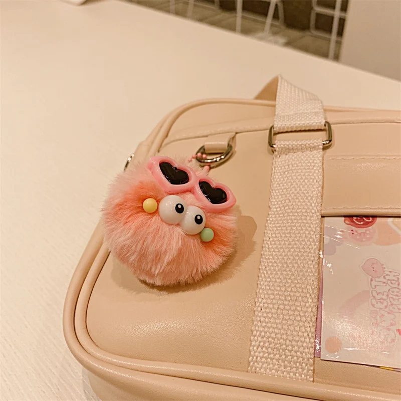 Cute Monster Accessories, Bag Charm, Fox Fur Pendant in 2023