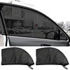 2/4PCS Car Window Sunshade Curtains Repellent Mosquito Mesh Net Car Anti-Mosquito Side Window Shades Screen UV Sun Visor Cover 1