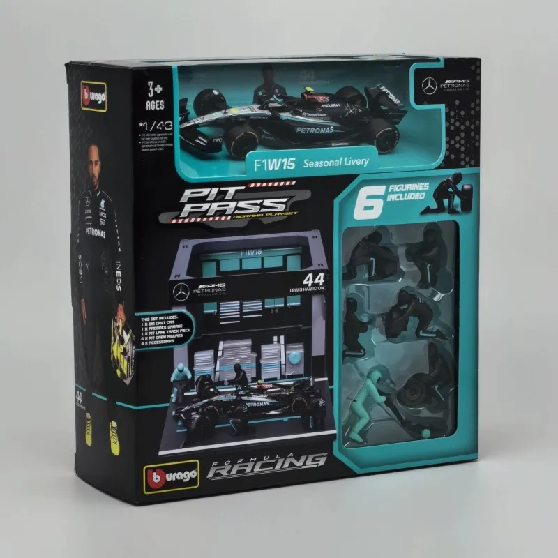 New In Stock Bburago 1:43 Mclaren Mcl38 F1 Pit Pass Set