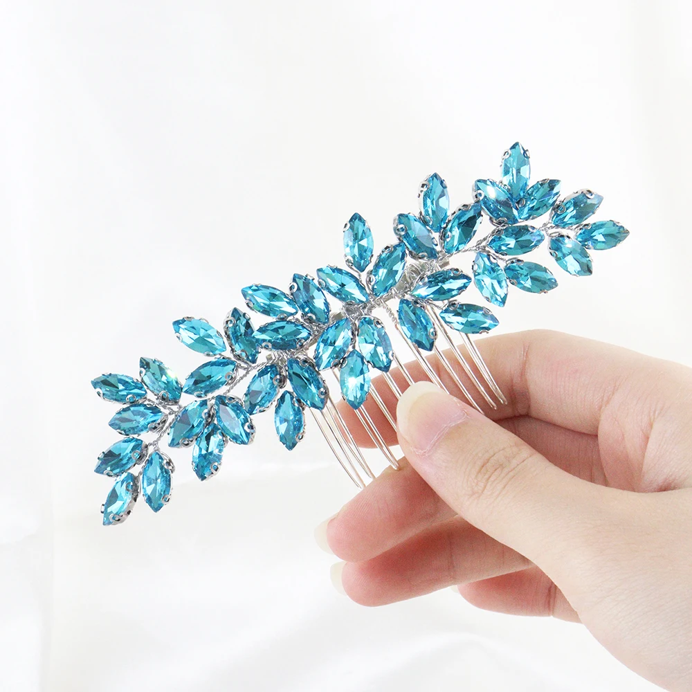 Full Rhinestone Hair Comb Bride Headdress for Wedding Hair Accessories Elegant Women Handmade Headband Bridal Headwear hair accessories bridal hair accessories crown headband bridal jewelry set