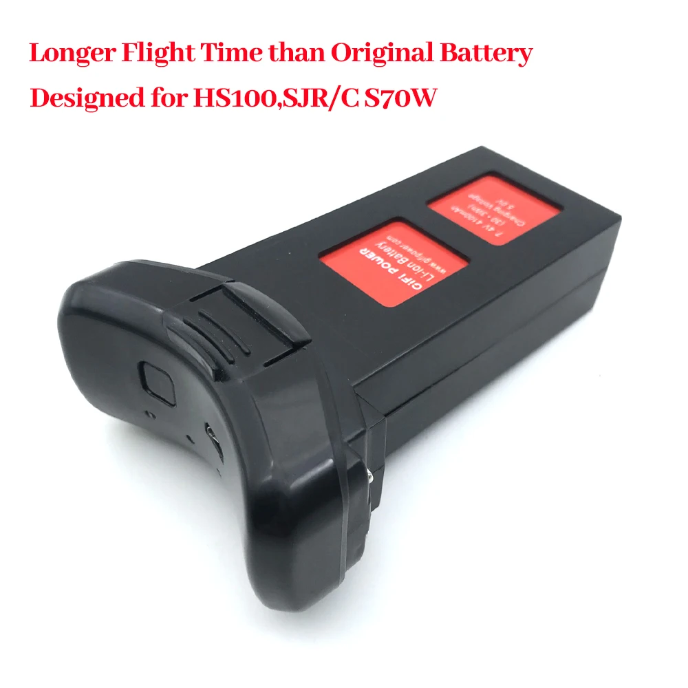 Batterie Drone 4100mAh 7.4V pour Holy Stone HS100 SJR/C S70w