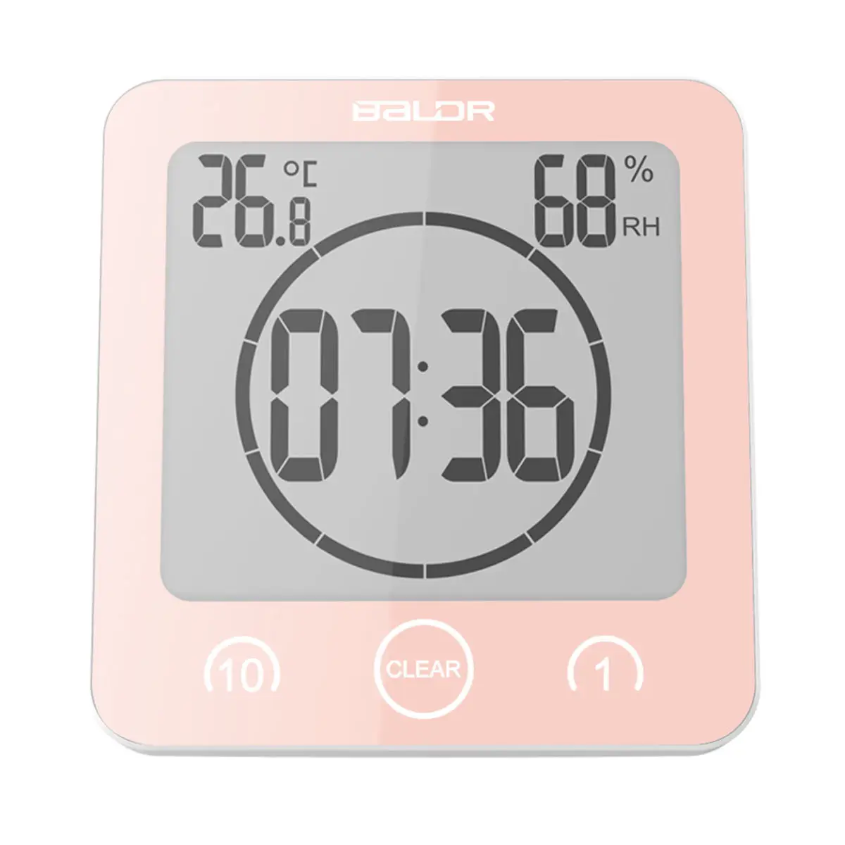 Description Picture 6 of itemDigital Shower Clock with Timer, Waterproof, Bathroom Clock Displays Time and Temperature, Battery Operated
