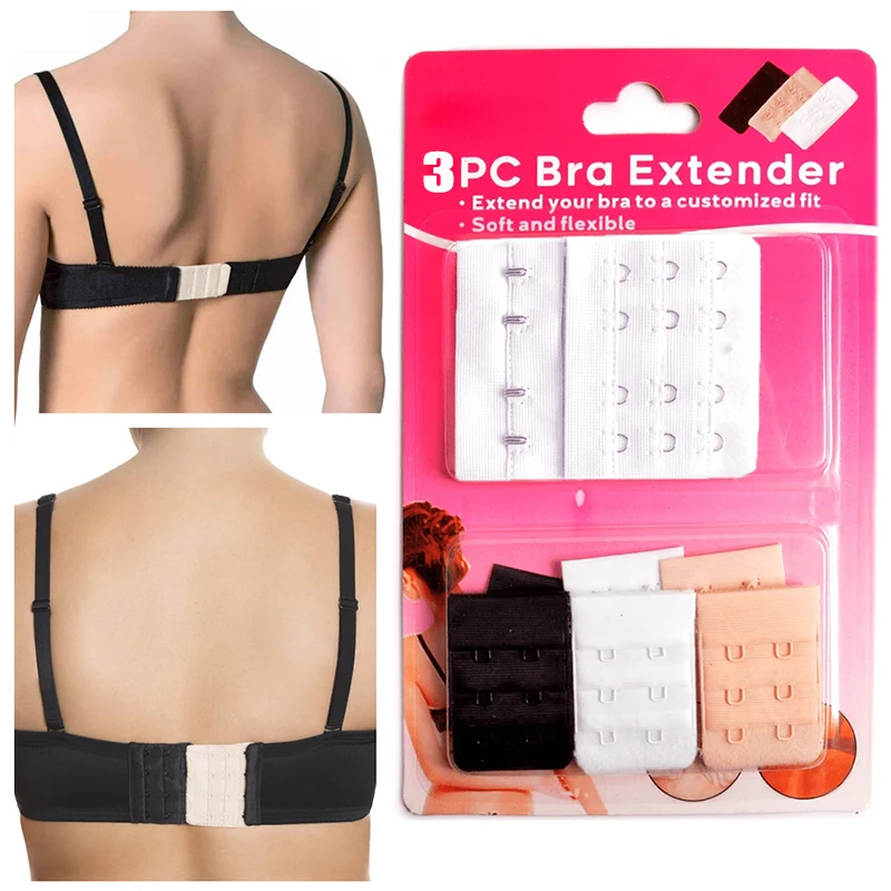 Bra Hooks For Back Bra Extender With 2 Hooks - Maternity & Plus Size Underwear Extension Strap In Multiple Colors Bra Strap Hook Extender - Foto 10