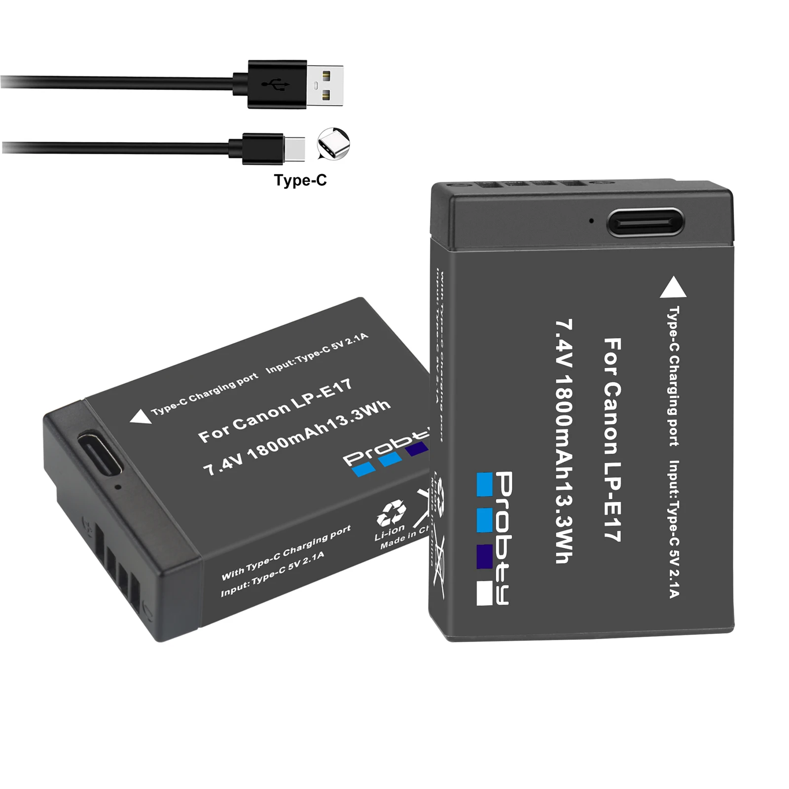 tipo de Bateria 1800mah Lp-e17 Lpe17-c Carregamento para Canon Eos m3 m6 T6i T6s 750d 760d 200d 800d 8000d Beijo X8i Câmera