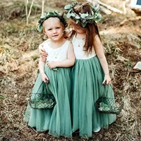 Robe d'été en dentelle pour petites filles, tenue princesse de fête, vêtements d'anniversaire, de mariage, pour enfants de 2 4 6 8 10 12 14 3
