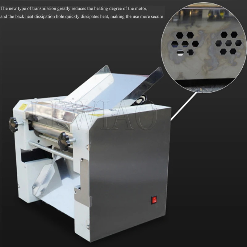 Electric Noodle Maker Stainless Steel Dough Sheeter Dough Roller Automatic Pasta Maker Machine