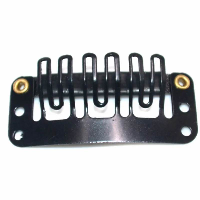 Hair Accessories Hair Clips 10 Pcs/set Black Hair Extension Clip U Shape Weave Toupee Wig 6 Teeth Snap-Comb Clips Styling Tools 32mm 4 Color Hat Fixing Tool