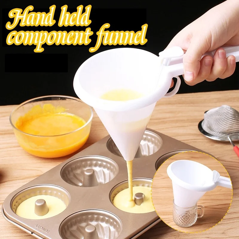 Adjustable Butter Cream Frosting Handheld Funnel Dispenser Pancake Portion Cup Mold Cake Chocolate Kitchen Baking Tools