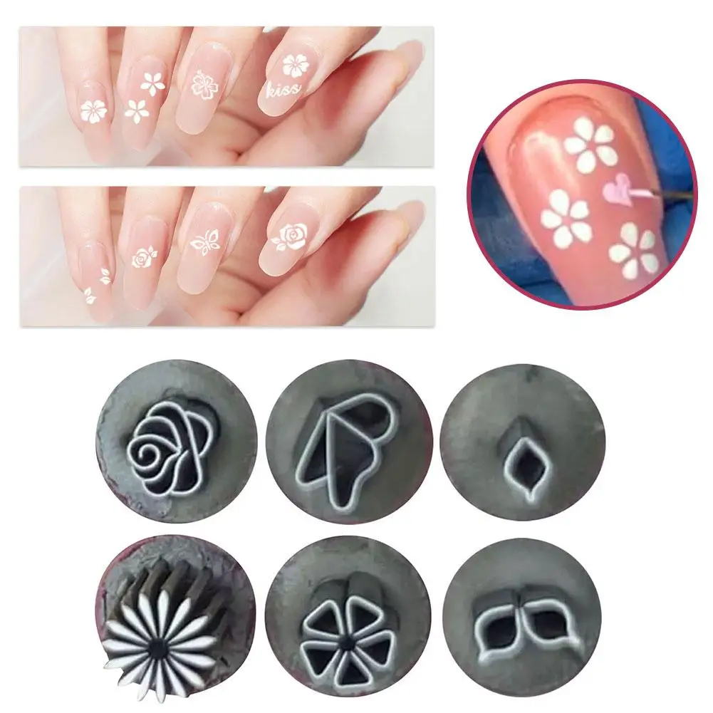 6PCS Creative Nail Art Stamp Pen Sets For DIY Enthusiasts Professional Simple Nail Graffiti Art Ornament Tool For Girl And M3Q6