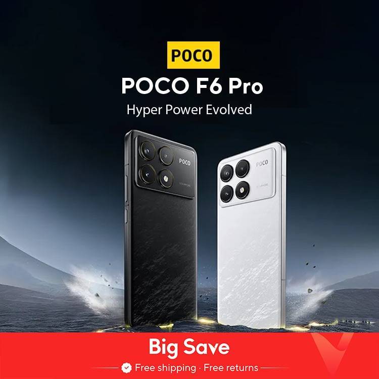POCO F6 Pro 5G Global Version Smartphone Snapdragon® 8 Gen 2 6.67'' 120Hz Flow AMOLED DotDisplay 120W Charge NFC