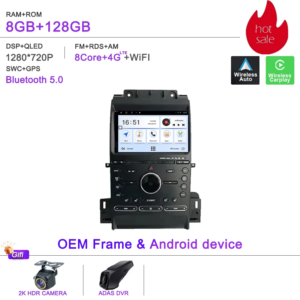 شاشة sync 3 لفورد توروس 2011-2016 شاشة تعمل باللمس...