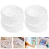 30 Pcs Plastic Rings Hoops For Crafts Dream Catcher Floral Wreath Circle Home Decor Wind Chimes Hanging Garland 6