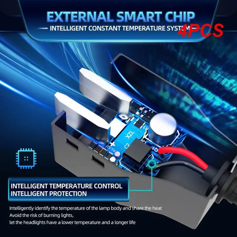 

4 шт. Domx B50 K5C K6C 120 Вт Canbus H4 H7 автомобильные фары H1 H8 H9 H11 9005 HB3 9006 HB4 9012 светодиодные лампы Автомобильные противотуманные 6000K 4300K