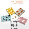 Newborn Blankets Bamboo Bath Towel Baby Swaddle Kids Muslin Organic Cotton Fabric Super Soft Burp Cloth Monthly Wrap 60*60 CM 1