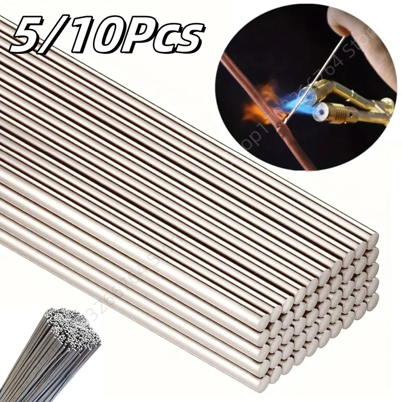 Low Temperature Melt Aluminum Welding Rods Weld Bars 1.6/2.0mm Rod Solder Cored Wire Aluminum and Tin Repair Tools 5/10Pcs