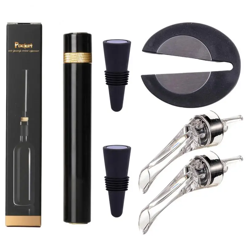 

New Stainless Steel Wine Decanter Fast Decanter Mini Wine Filter Air Intake Bottle Pourer Aerator For Home Bar Wine Decanter