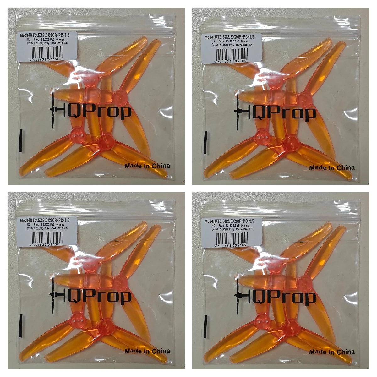 8 pairs Orange