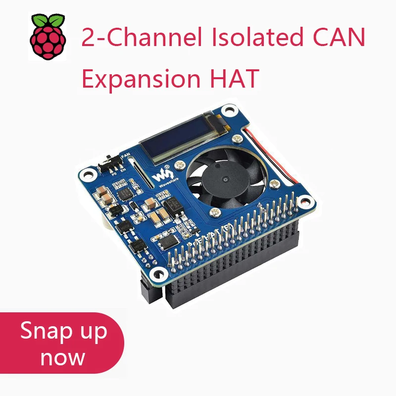 Waveshare Power Over Ethernet Hat (B) Per Raspberry Pi 3B +/4B E 802.3Af Poe Network