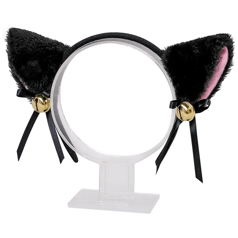 7 Colors Sexy Cat Ears Headband For Women Girls Plush Bell Hairband Cosplay Masquerade-party Costume Hair Accessories hair accessories