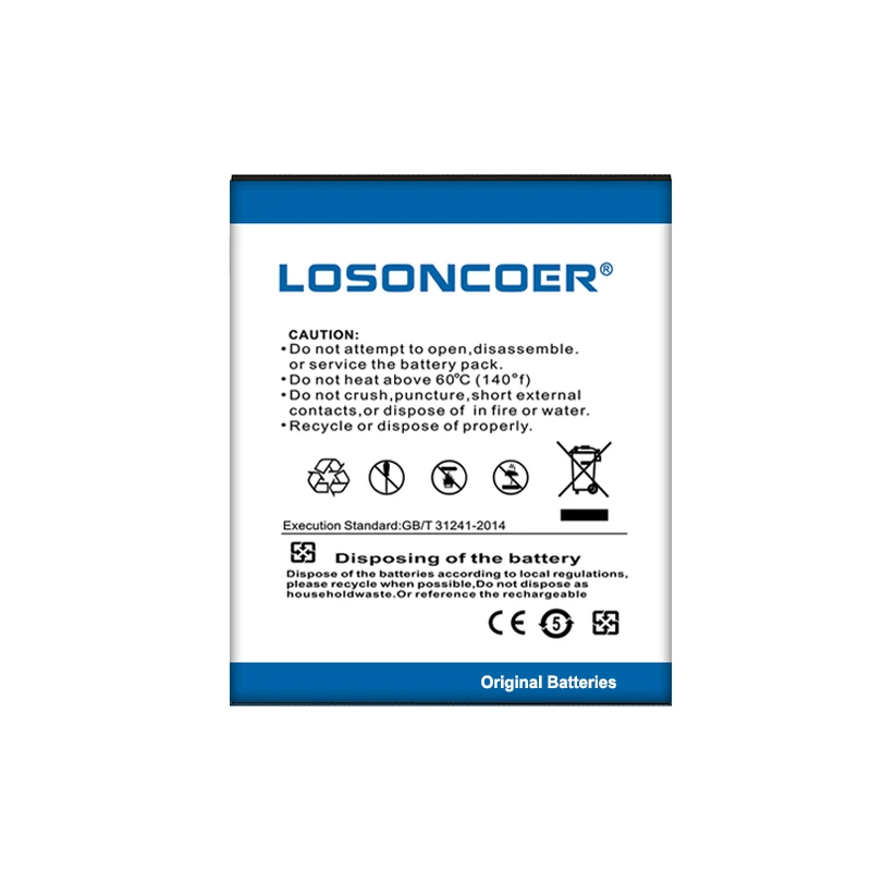 LOSONCOER 4000mAh ML145 Battery For DEXP IXION ML145 Mobile Phone.