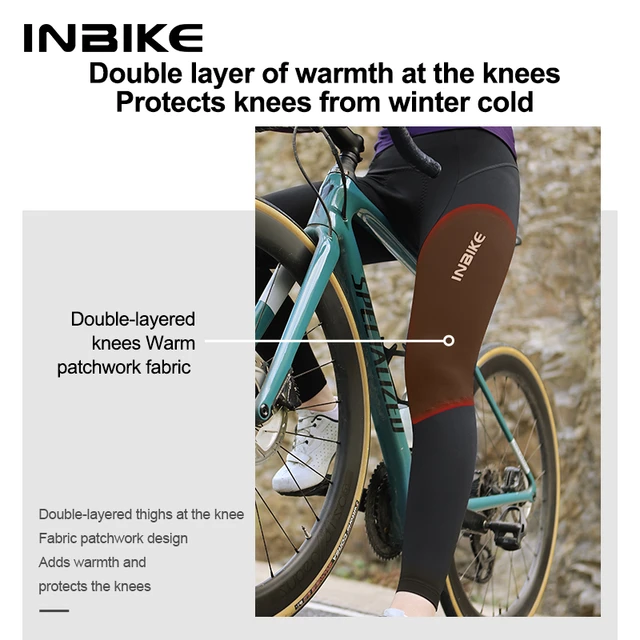 INBIKE Winter Women's Cycling Pants Padded Thermal Fleece Bike