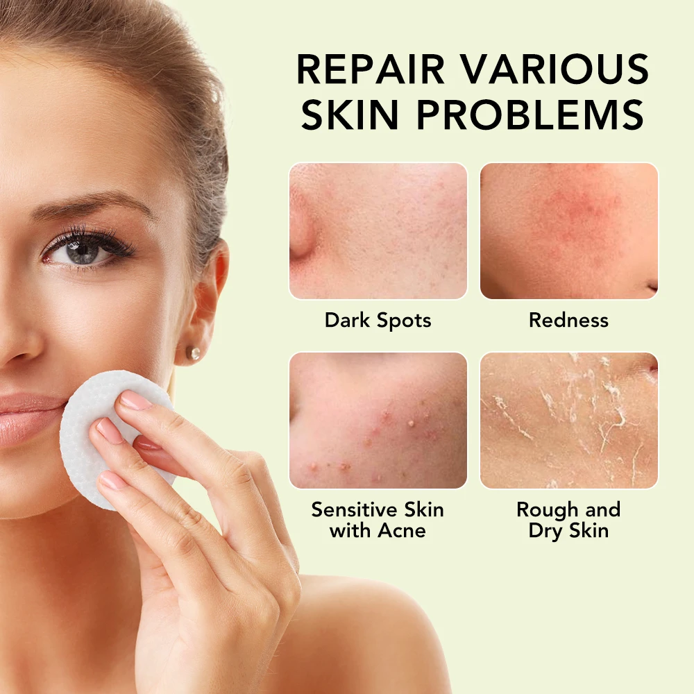 100PCS Korean Skin Care Cleansing Pad Centella Asiatica Deep Hydrating Moisturizing Toner Cotton Pads Face Pad Makeup Tools