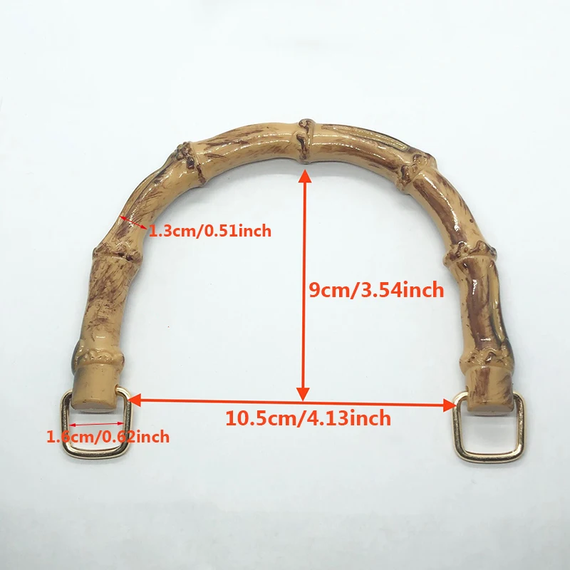 DIY With Buckle Bag Accessories Gift Box Handle Bamboo Purse Handles Handbag Band Handle Shoulder Bag Strap Bamboo Bag Handles