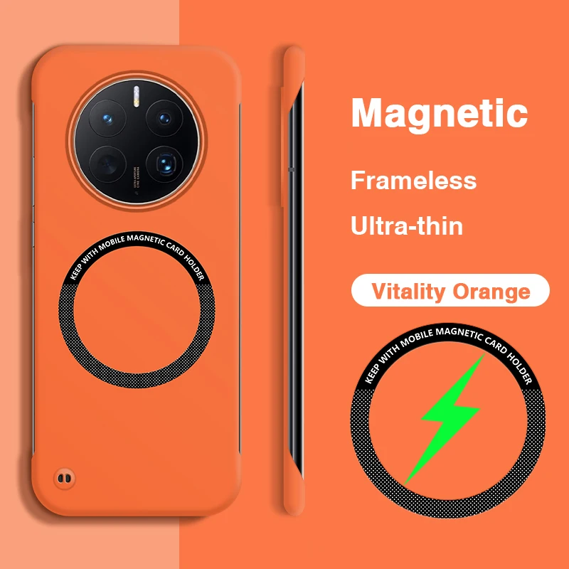 Sleek Frameless Luxury Magnetic Phone Case - Ultra Thin & Durable Back Cover Accessories