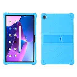 Silicone Stand Cover Tablet Case - Durable Protective Cover for 10.1-10.6 Inch Tablets (Sky blue)