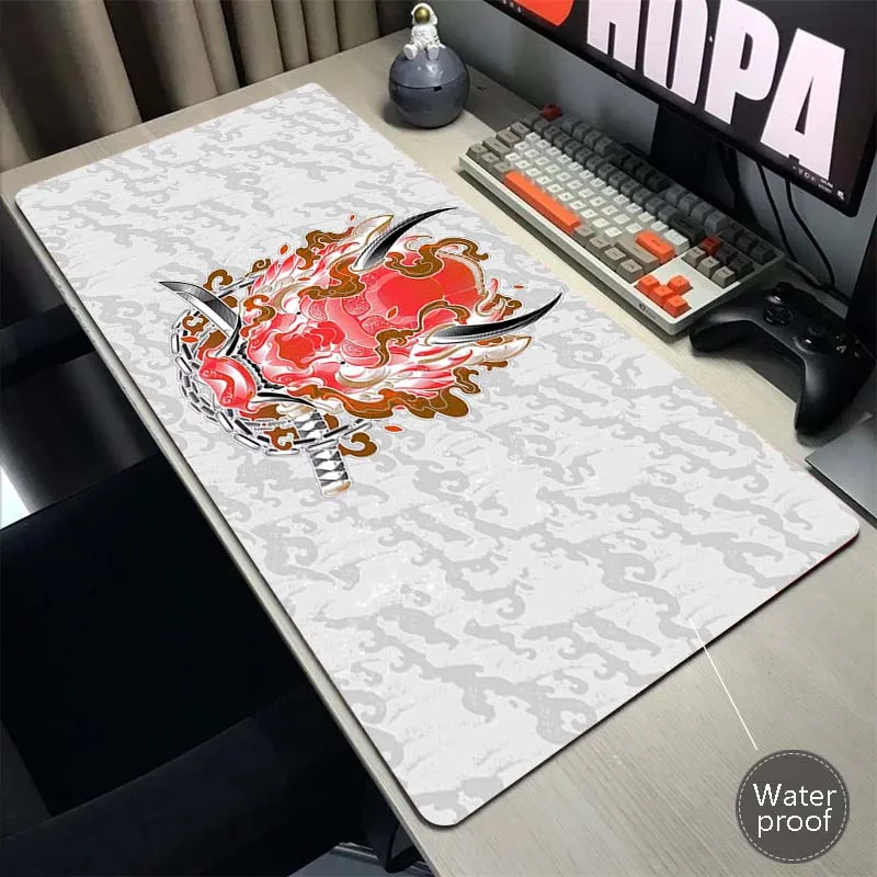 

Коврик для мыши HD Print Oni XXL, нескользящий водонепроницаемый коврик для клавиатуры ноутбука, большой коврик для мыши, декоративный Настольный коврик для геймеров