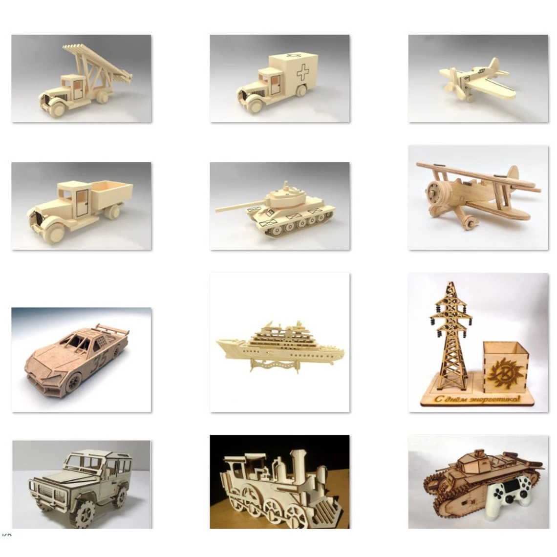 antique woodworking bench 25pcs 3D Puzzle Toy Car Truck Tank Aircraft Laser Cut Templates SVG DXF Vector Plans for CNC Pattern Laser Cut Wood Models foldable woodworking bench Woodworking Machinery