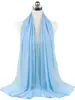 Nouveau foulard en mousseline uni pour femme, prêt-à-porter, hijab instantané, châle musulman, hijabs islamiques, écharpe arabe, foulards pour la tête