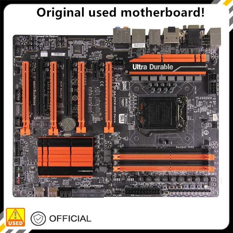 Per Ga-Z97X-Soc Force Z97X-Soc Scheda Madre Desktop Z97 Lga 1150 Per Core I7 I5 I3 Ddr3 Sata3 Usb3.0 Scheda Madre Usata Originale