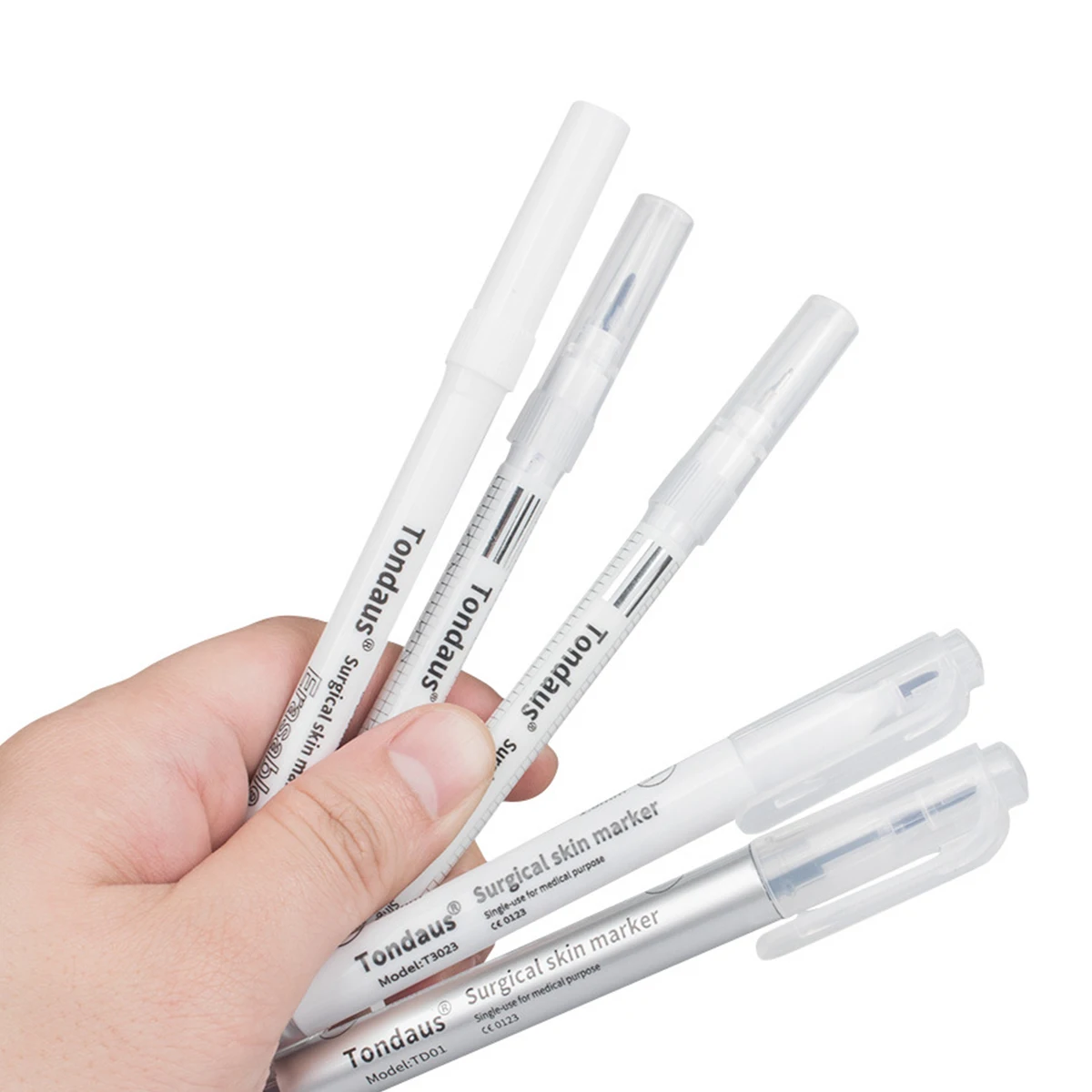 2Pcs Skin Marker Pen Disposable Sterilized Package With Ruler